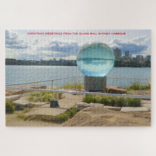 Rompecabezas de Bola de Vidrio Sydney Harbor Austr (Horizontal)