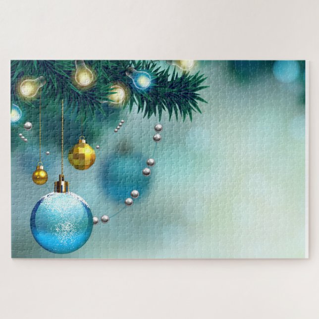 Rompecabezas de bolas de navidad (Horizontal)