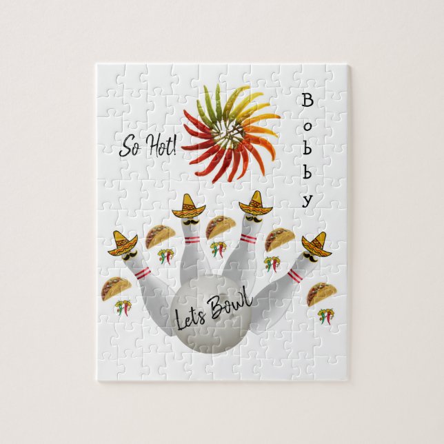 Rompecabezas de boliche golpea pimientos calientes (Vertical)