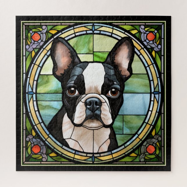 Rompecabezas de Boston Terrier (Vertical)