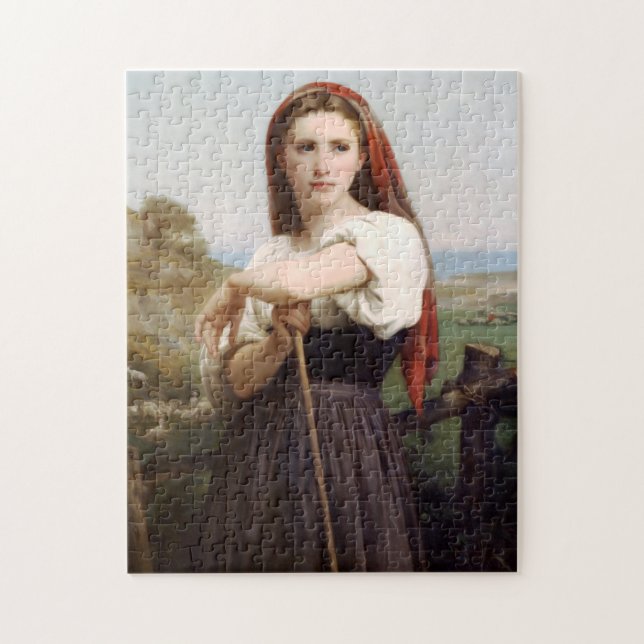 Rompecabezas de Bouguereau Shepherdess (Vertical)
