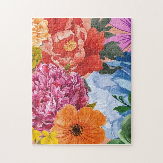 Rompecabezas de Bouquet floral - Colorido (Vertical)