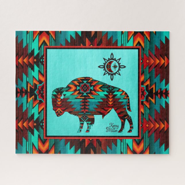 Rompecabezas de Búfalo del Suroeste (Horizontal)