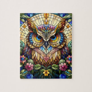 Rompecabezas de Búho Mosaico Jigsaw