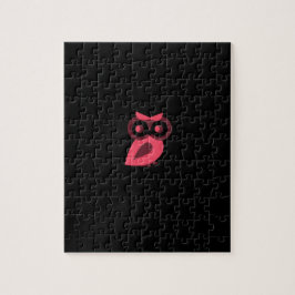 Rompecabezas de búho rosado