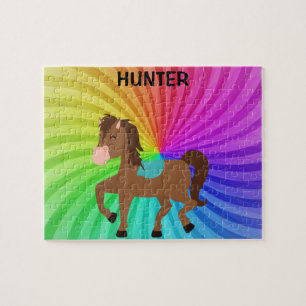 Rompecabezas de caballos y arbustos personalizados