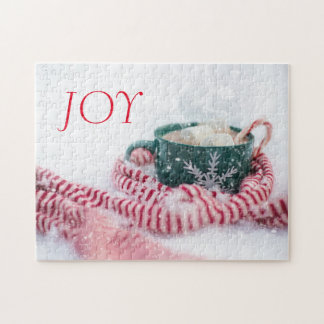 Rompecabezas de cacao con menta