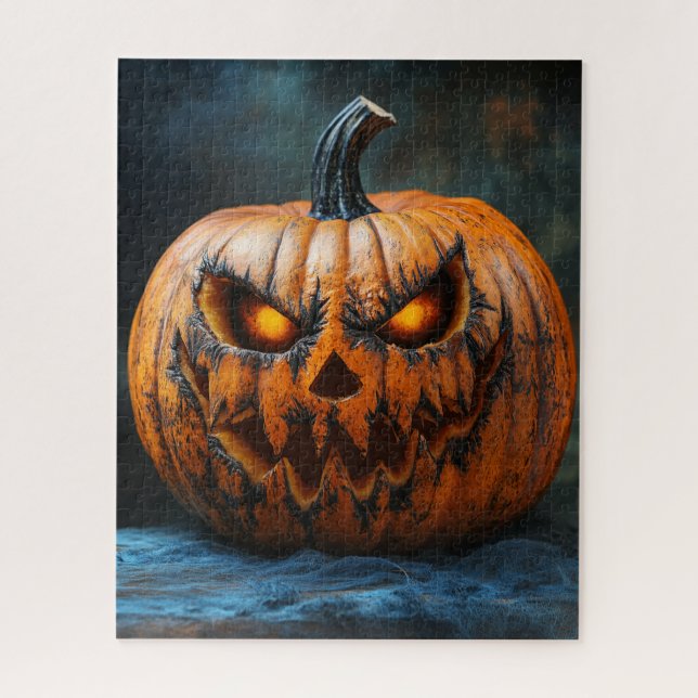 Rompecabezas de calabaza asustado de Halloween (Vertical)