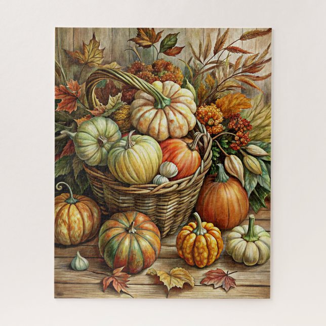 Rompecabezas de calabazas otoñales (Vertical)
