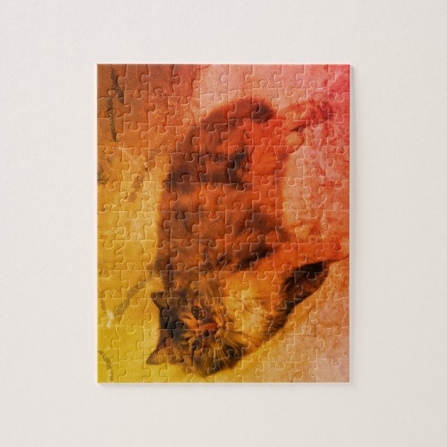 Rompecabezas de Calico Cat Jigsaw (Vertical)