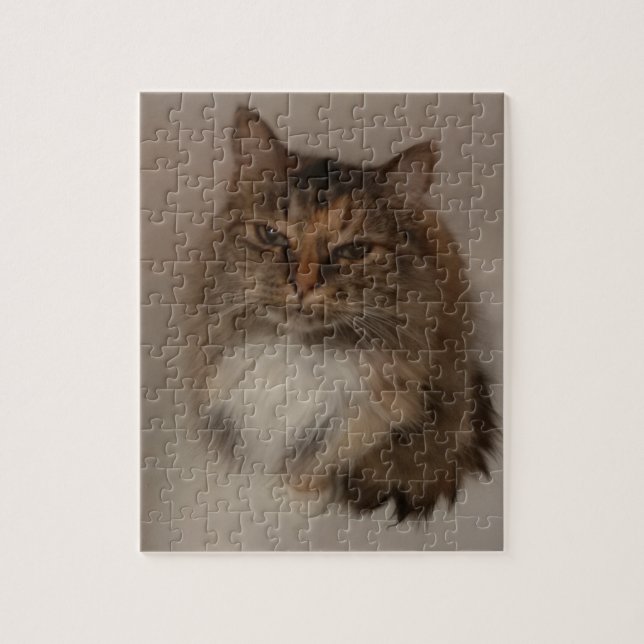 Rompecabezas de Calico Cat Jigsaw (Vertical)