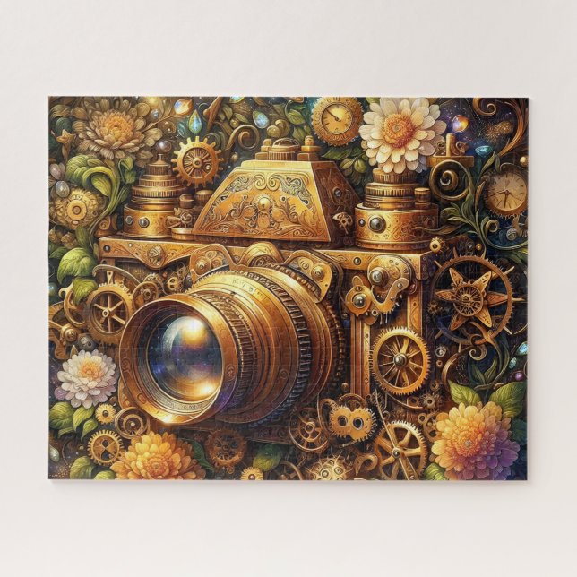Rompecabezas de cámara steampunk (Horizontal)