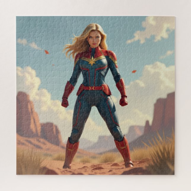 Rompecabezas de Capitán Marvel (Vertical)