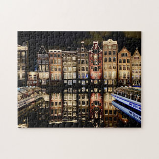 rompecabezas de casas del canal de Ámsterdam