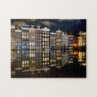rompecabezas de casas del canal de Ámsterdam