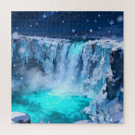 Rompecabezas de Cascada de Cristal Congelado