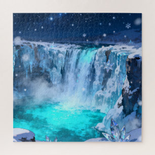 Rompecabezas de Cascada de Cristal Congelado