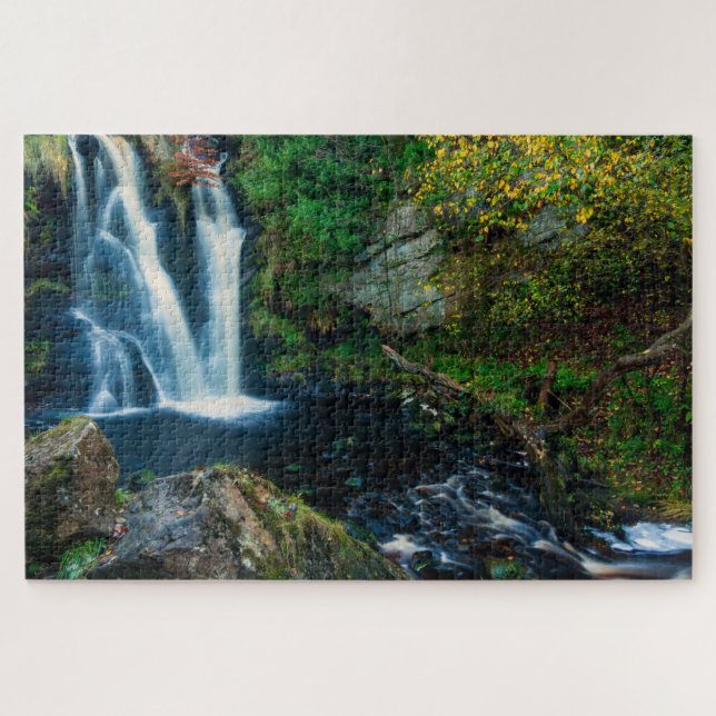 Rompecabezas de cascada de Yorkshire Inglaterra (Horizontal)
