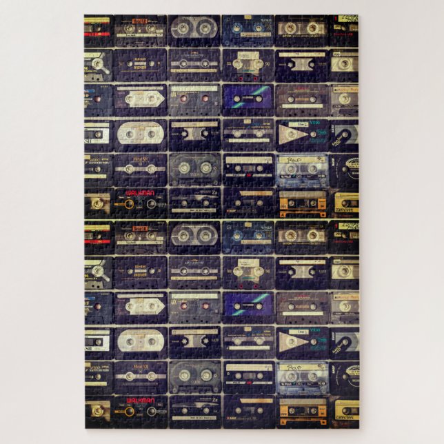 Rompecabezas de cassette vintage de Guay 80 (Vertical)