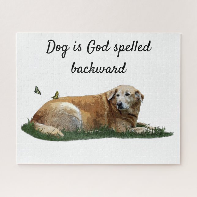 Rompecabezas de cerda de raza mixta de labrador am (Horizontal)