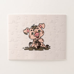 Rompecabezas de Cerdo (30 piezas sobredimensionada