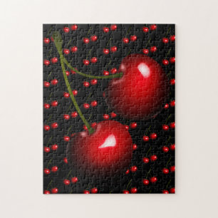 Rompecabezas de cereza roja - dulce
