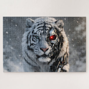 Rompecabezas de ciencia ficción de tigre blanco ci