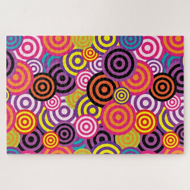 rompecabezas de círculos psicodélicos (Horizontal)