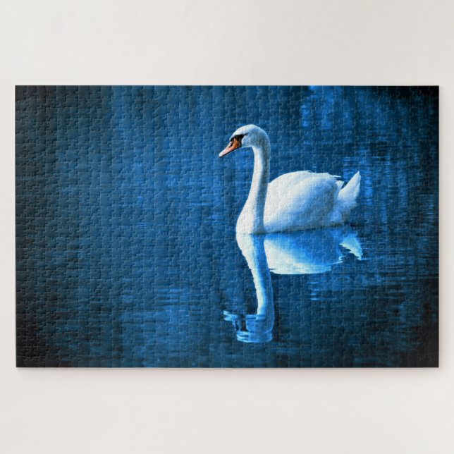 Rompecabezas de cisne nadando (Horizontal)