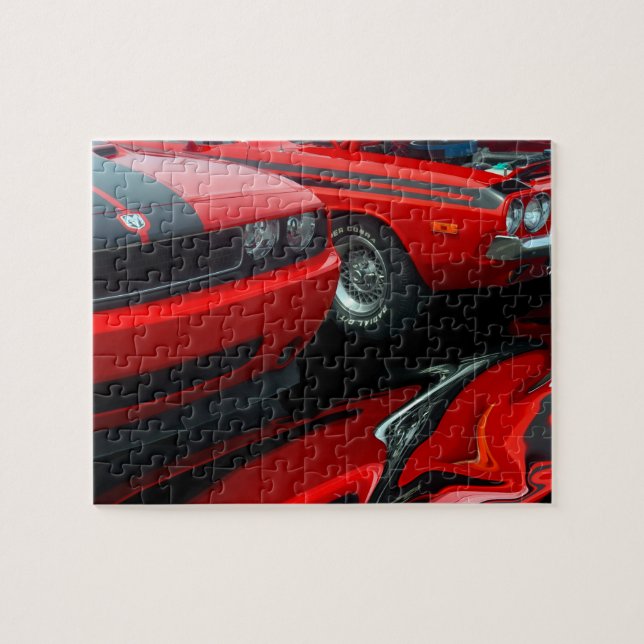 Rompecabezas de Coche Challenger (Horizontal)