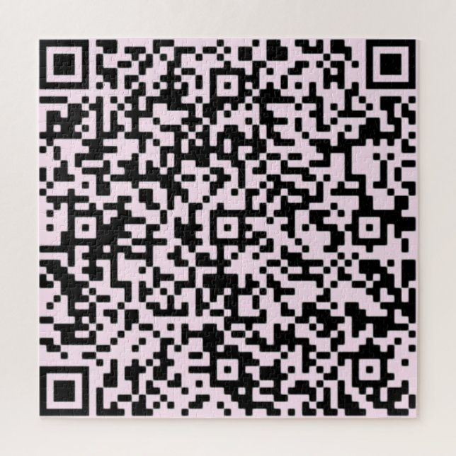 Rompecabezas de código QR - Personalizado moderno (Vertical)