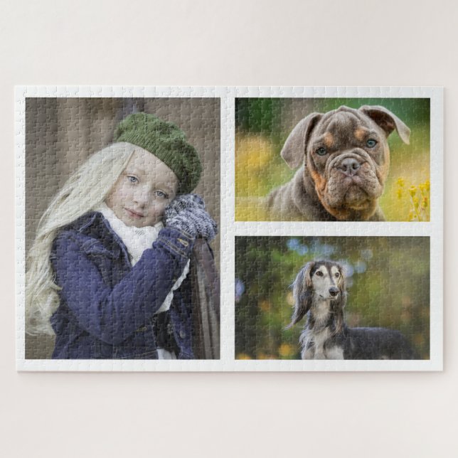 Rompecabezas de Collage de fotos personalizado 101 (Horizontal)