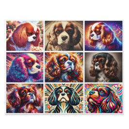 Rompecabezas de Collage de Spaniel King Charles Ca