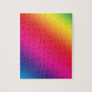 Rompecabezas de colores arcoiris