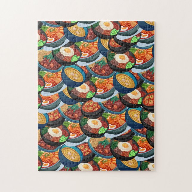 Rompecabezas de comida coreana (Vertical)