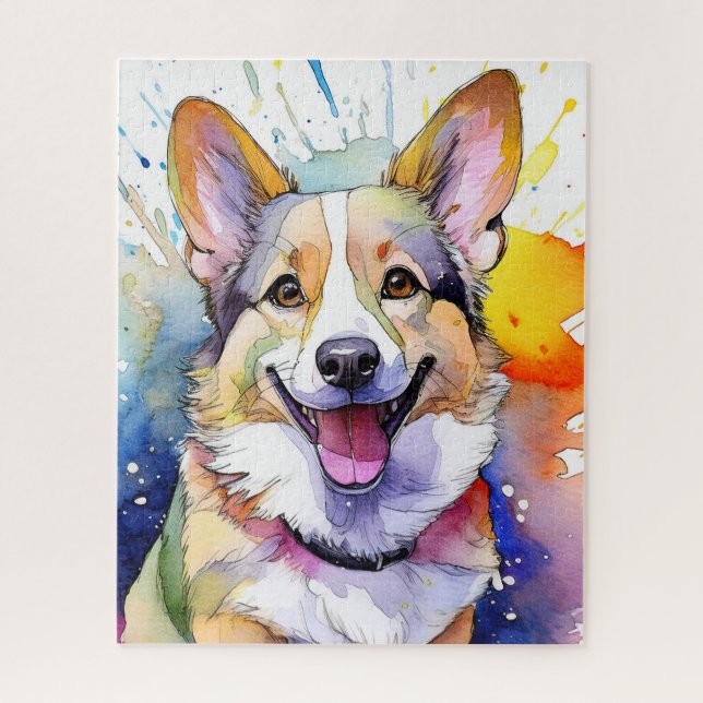 Rompecabezas de Corgi Dog Jigsaw (Vertical)