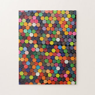 Rompecabezas de crayones de todos los colores