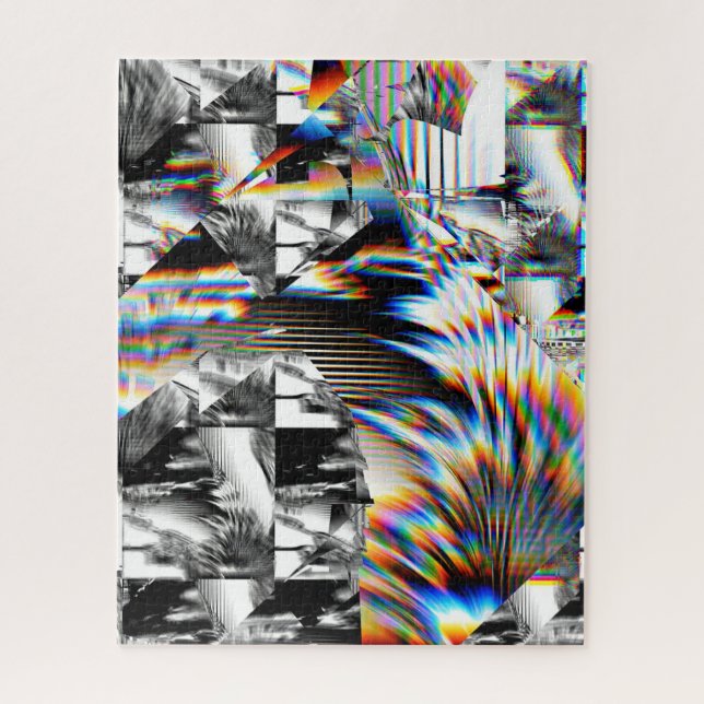 Rompecabezas de cruz arco iris (Vertical)