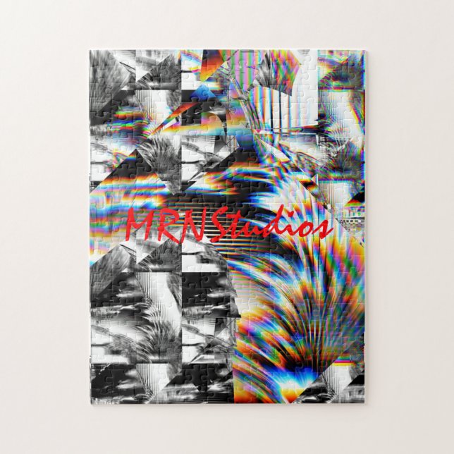 Rompecabezas de cruz arco iris (Vertical)