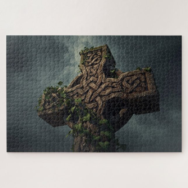 Rompecabezas de Cruz de Nudo Celta (Horizontal)