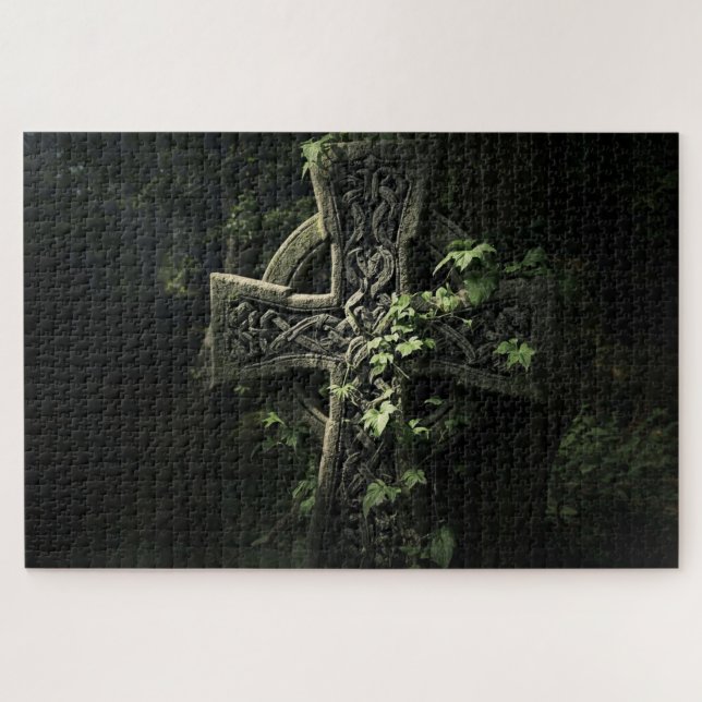 Rompecabezas de Cruz de Nudo Celta (Horizontal)