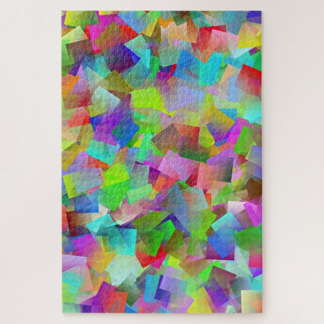 rompecabezas de cuadrados de neón (Vertical)