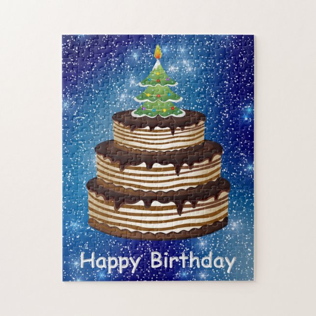Rompecabezas de cumpleaños por hora de los navidad (Vertical)