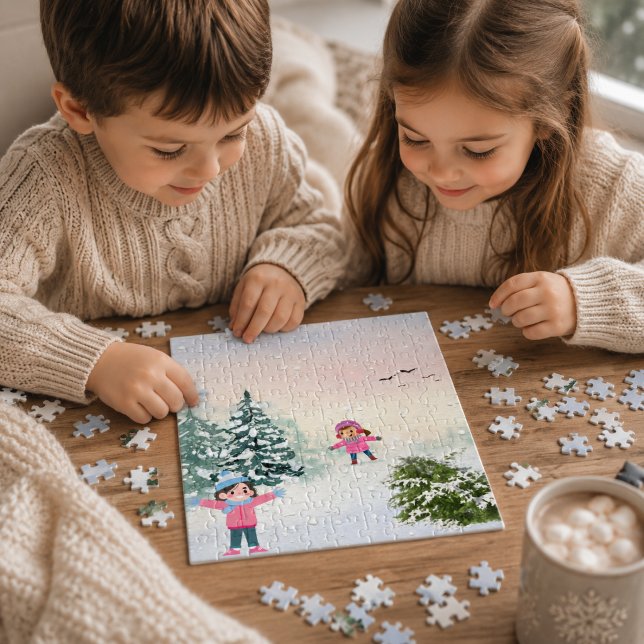 Rompecabezas de día de nieve de invierno (Subido por el creador)