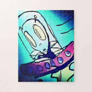Rompecabezas de dibujo de Alien