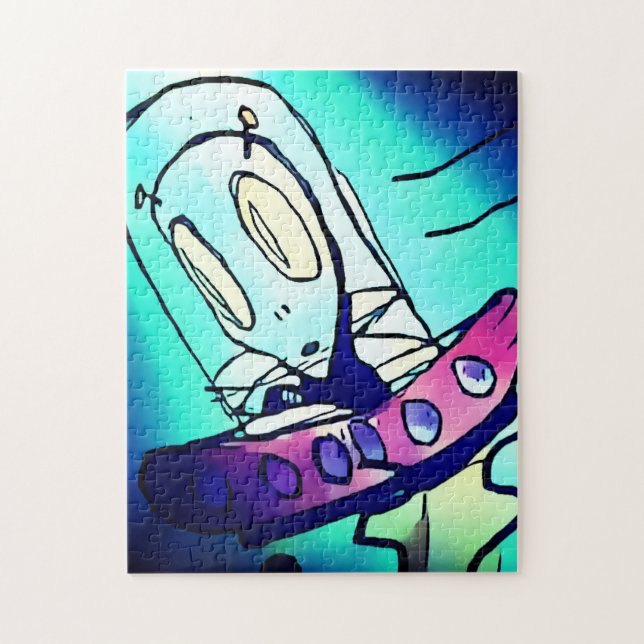 Rompecabezas de dibujo de Alien (Vertical)