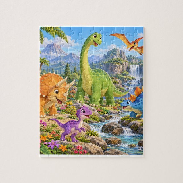 rompecabezas de dinosaurio (Vertical)