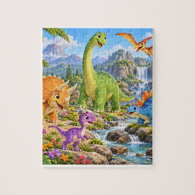 rompecabezas de dinosaurio (Vertical)