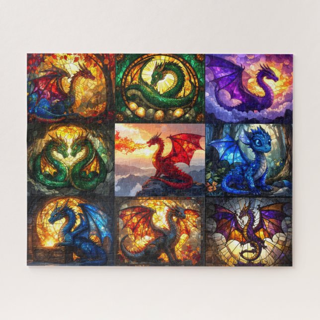 Rompecabezas de Dragones místicos (Horizontal)