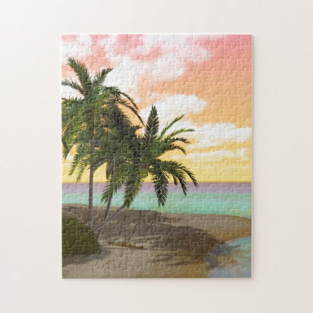 Rompecabezas de Dreamy Desert Island (Vertical)